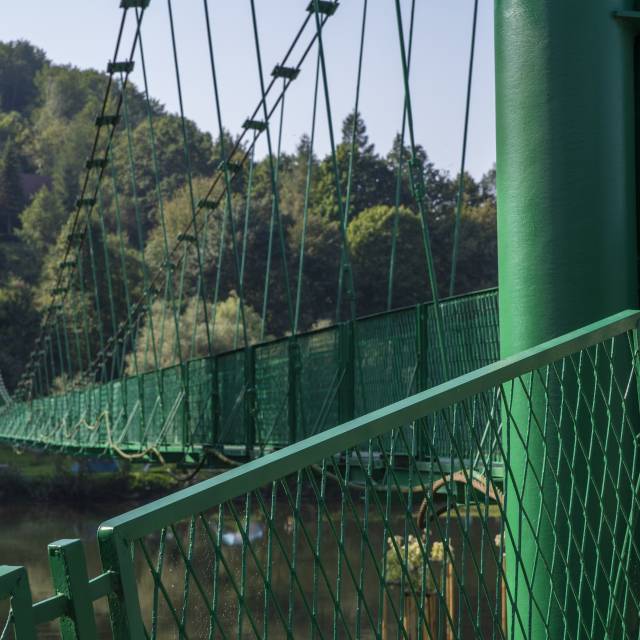 Wisząca kładka piesza na Słonnem, Autor: Daniel Gąsecki