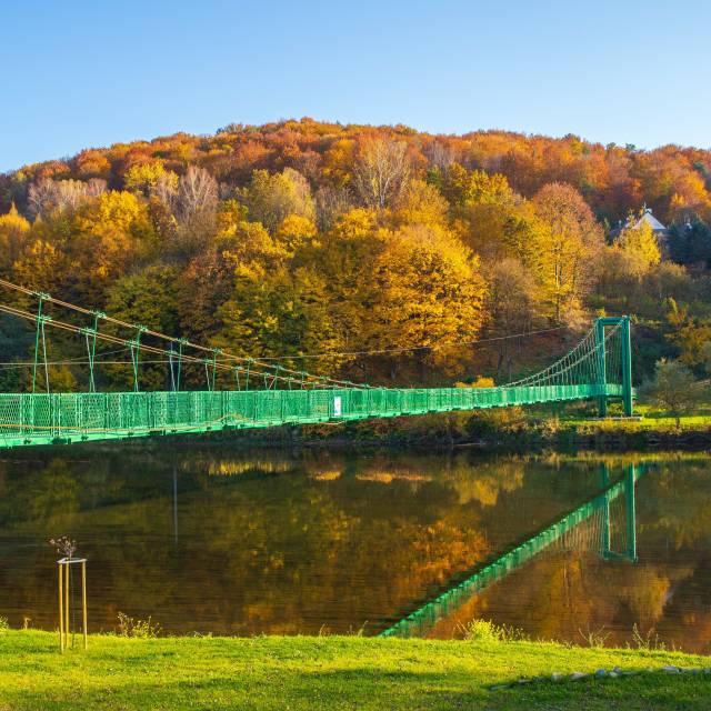 Wisząca kładka piesza na Słonnem, Autor: Daniel Gąsecki