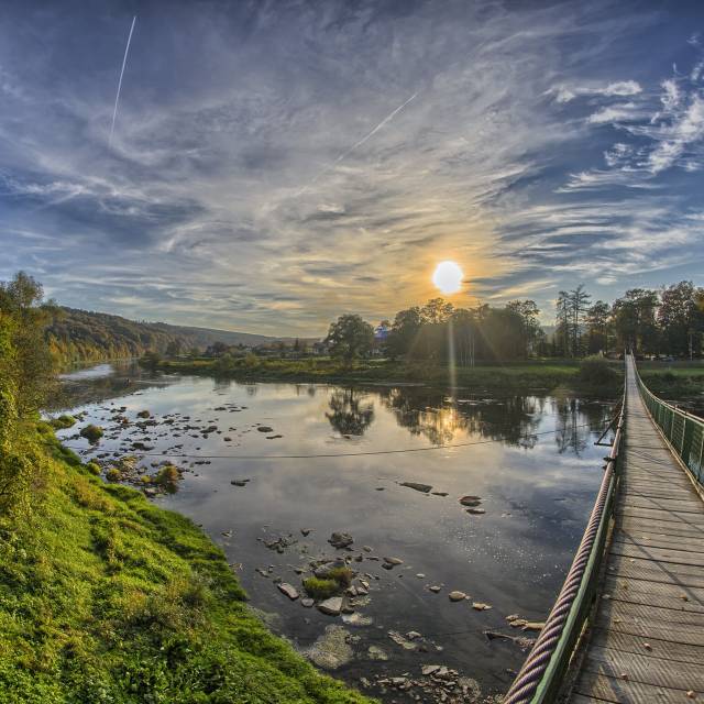 Wisząca kładka piesza na Wybrzeżu, Autor: Daniel Gąsecki