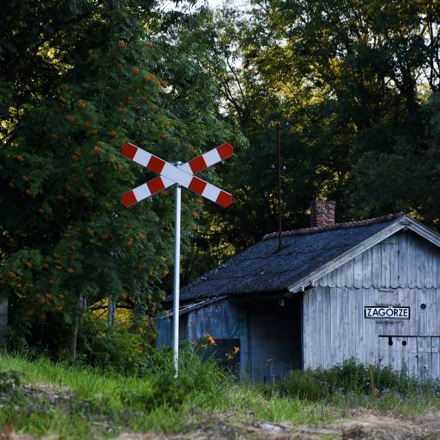 Przystanek kolejki wąskotorowej "Pogórzanin" w Zagórzu, Autor: Katarzyna Makarska
