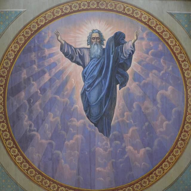 Polichromia na sklepieniu cerkwi, Autor: Robert Kaszycki