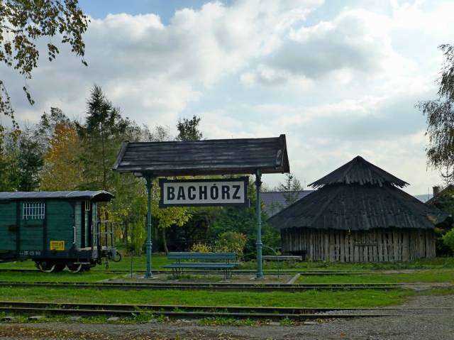 Dworzec kolejki wąskotorowej "Pogórzanin" w Bachórzu