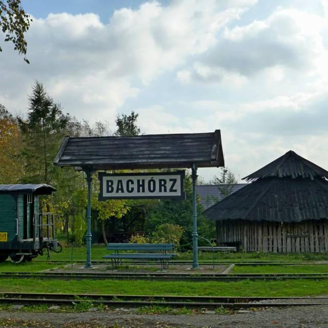 Dworzec kolejki wąskotorowej "Pogórzanin" w Bachórzu, Autor: Anna Baran-Michalak