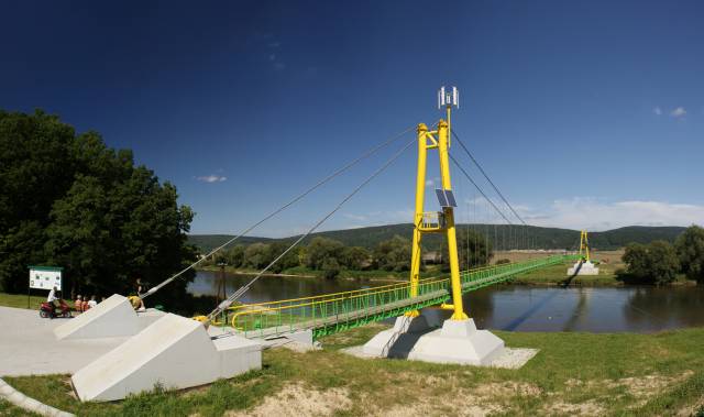Kładka na rzece San w Witryłowie