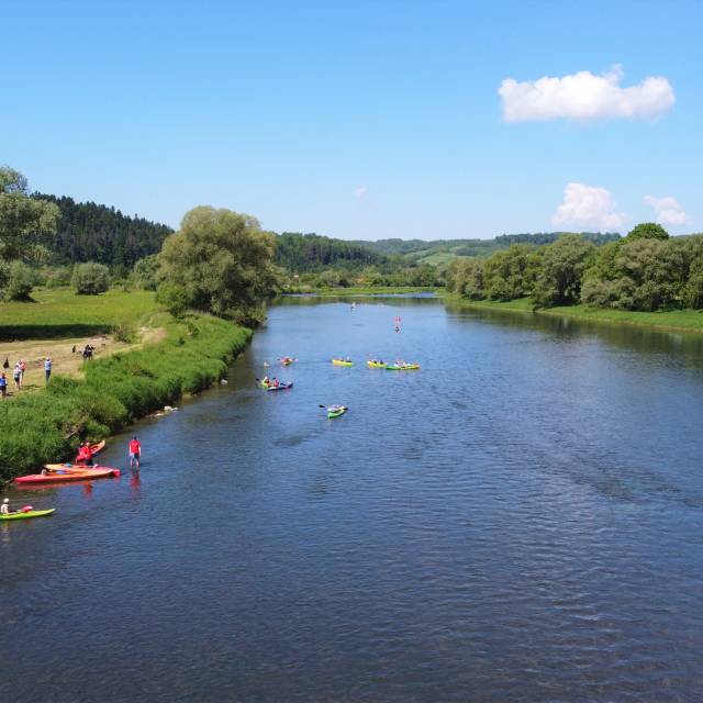 Spływ rzeką San, Autor: Mateusz Bartyzel (Aeromat)